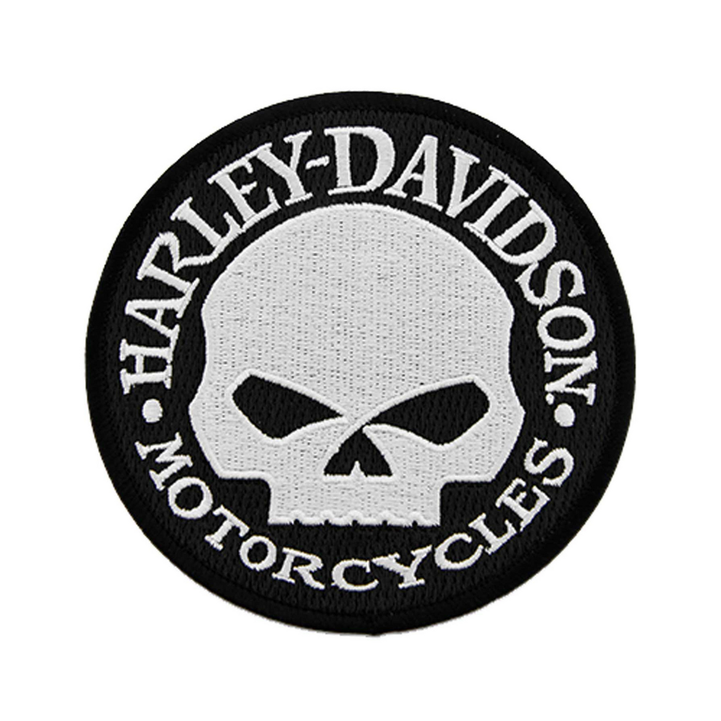 Harley-Davidson® 4 in. Embroidered Willie G Skull Logo Small Emblem Sew-On Patch