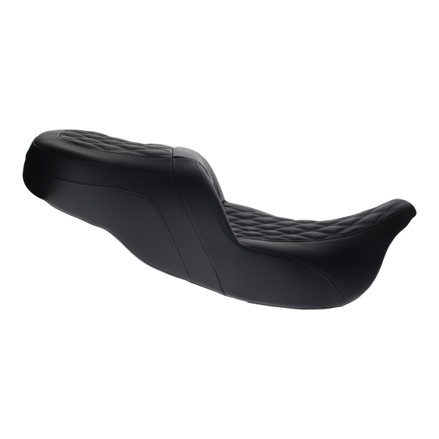 Saddleman - Roadsofa LS Dual Seat with Black Double Diamond Lattice Stitch