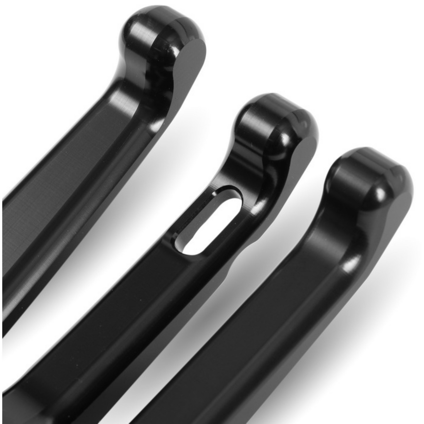 OBERON Harley-Davidson® Standard Adjustable Brake Lever – Softail '15-'24 - Orange Blade/Black Switches