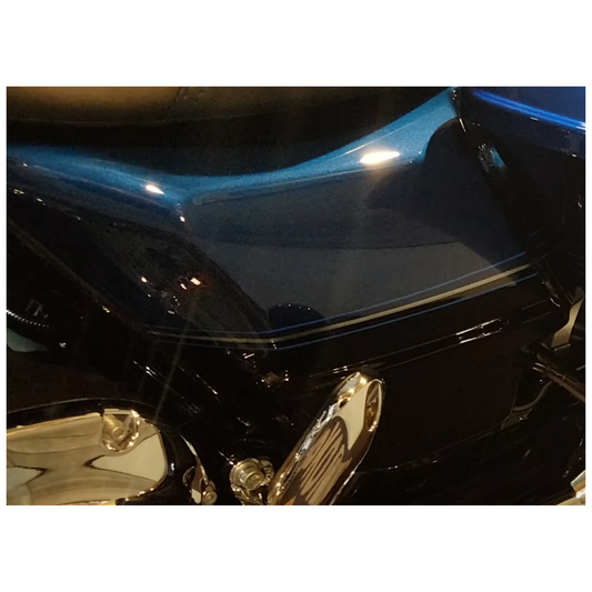 Harley-Davidson® Touring Left Side Cover - Legend Blue / Vivid Black