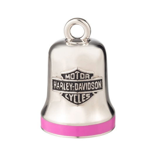 Harley-Davidson® Engraved Bar & Shield Ride Bell - Pink Stripe