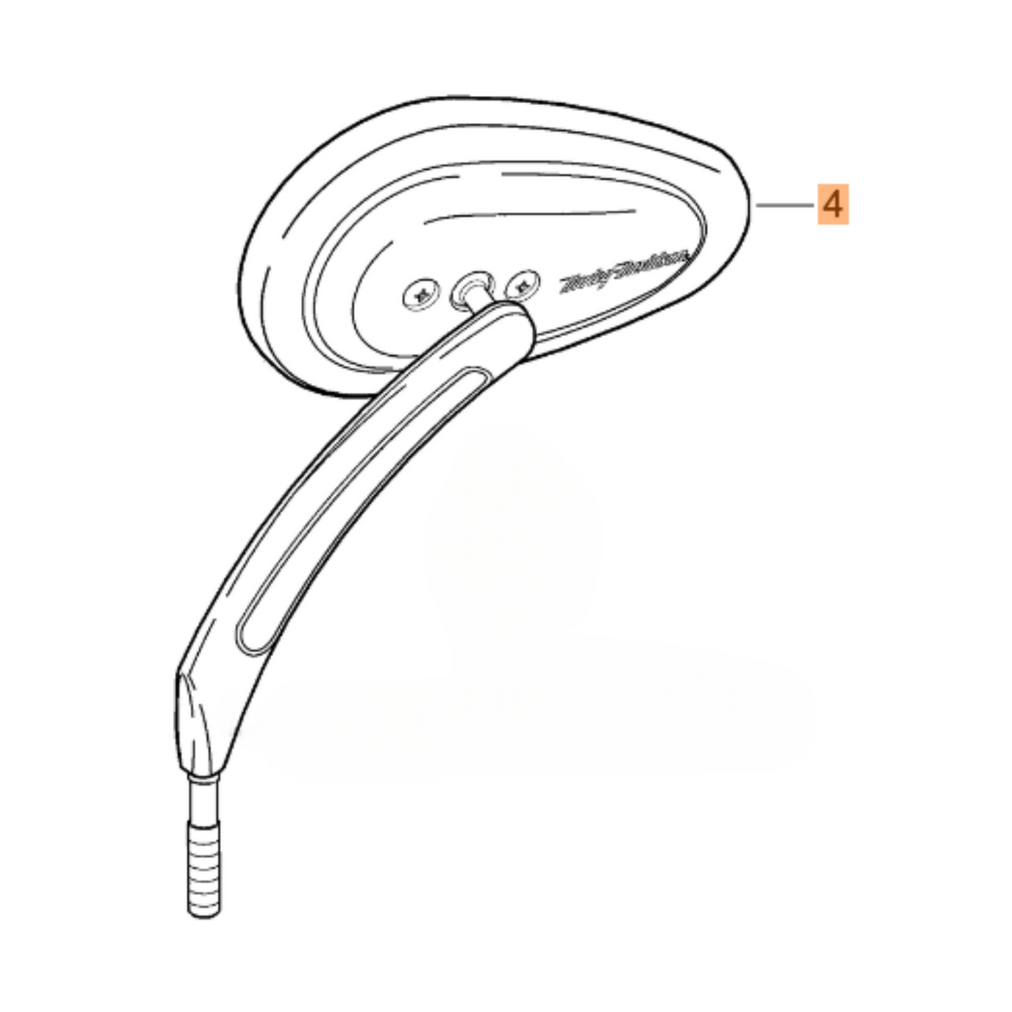 Harley-Davidson® Left Side Mirror - Chrome - CVO