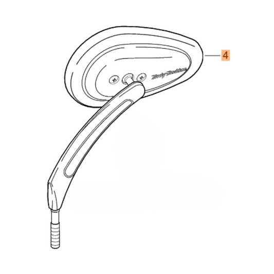 Harley-Davidson® Left Side Mirror - Chrome - CVO