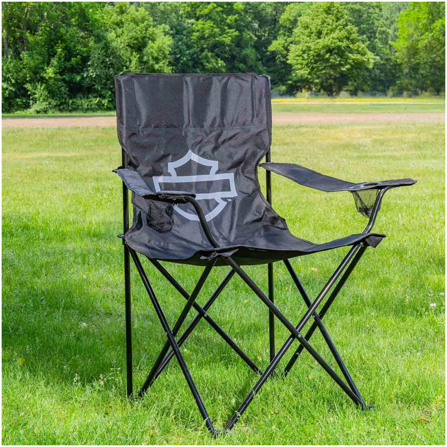 Harley-Davidson® Deluxe Open Bar & Shield Folding Chair