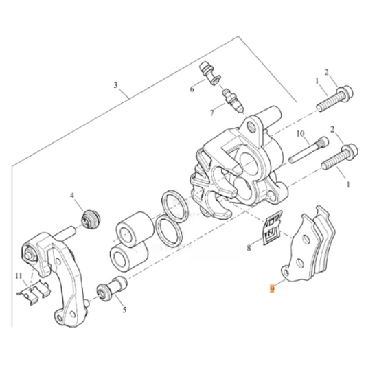 Harley-Davidson® Brake Pads - XG500 & XG750 - 2015