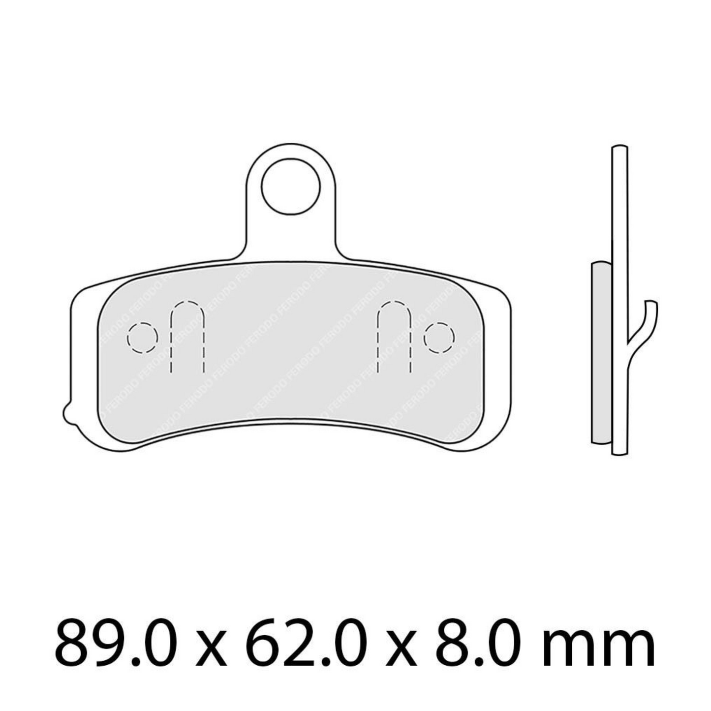 Ferodo Racing - Sintered Compound Front Brake Pads - '12-'17 Dyna & '11-'14 Softail
