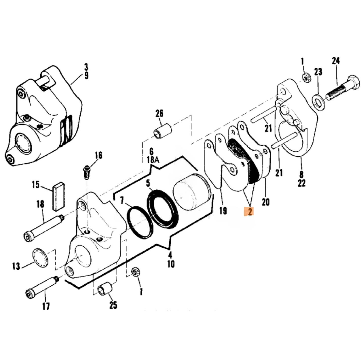 Harley-Davidson® Brake Pads - Front Tour Glide '80-'83 & Rear Sportster '79-'81
