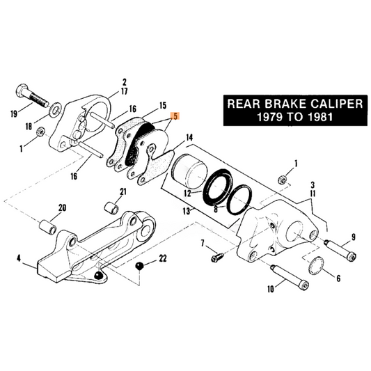 Harley-Davidson® Brake Pads - Front Tour Glide '80-'83 & Rear Sportster '79-'81