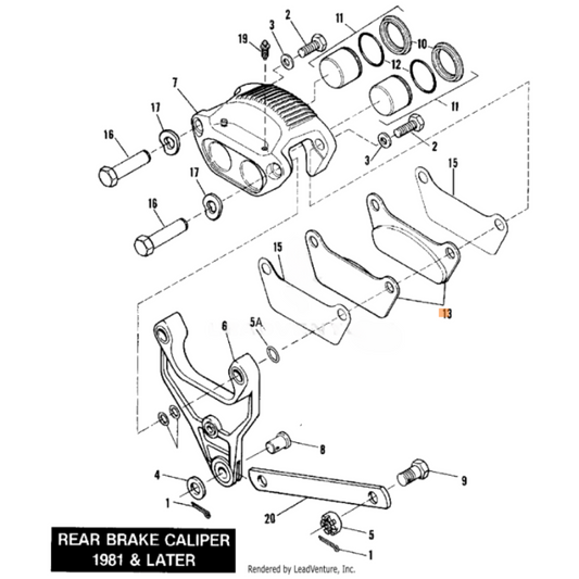 Harley-Davidson® Rear Brake Pads - '80-'85 Touring