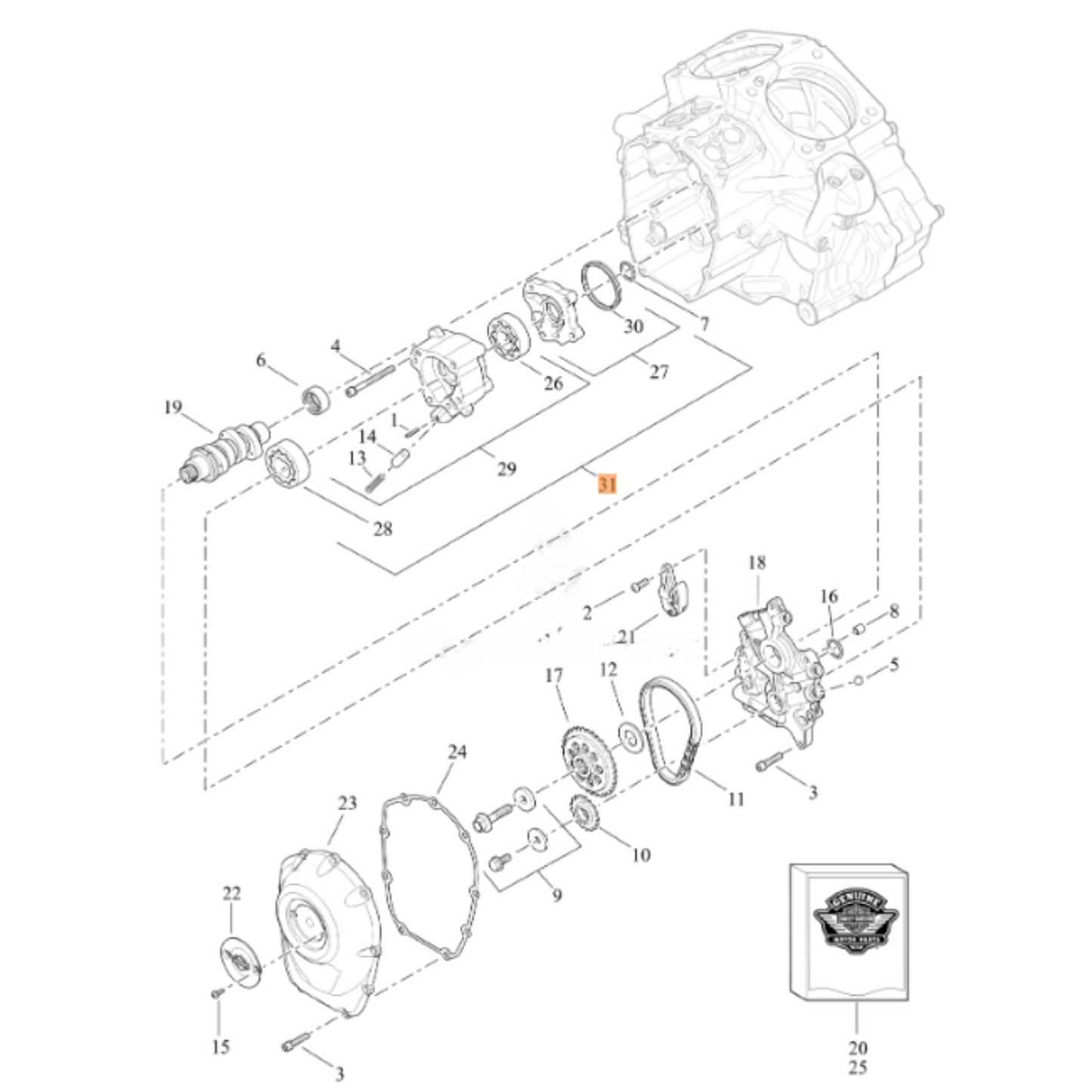 Harley-Davidson® Upgraded Oil Pump - Milwaukee-Eight Models