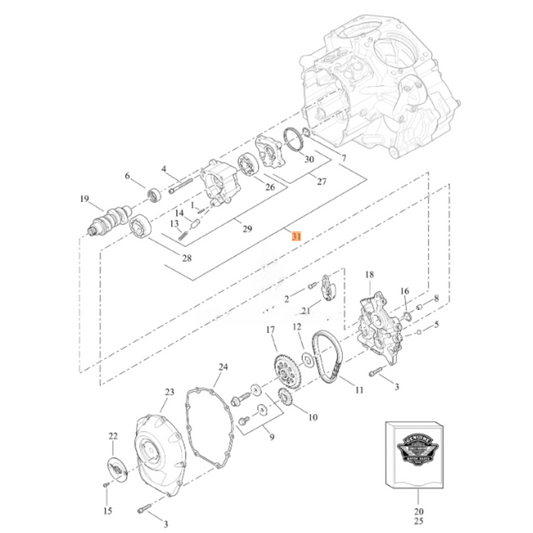 Harley-Davidson® Upgraded Oil Pump - Milwaukee-Eight Models