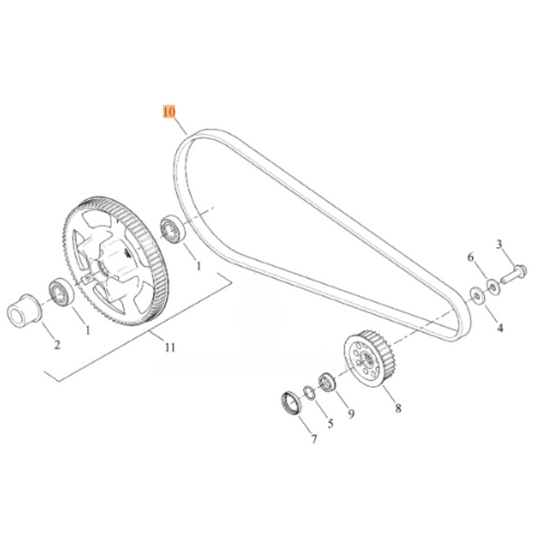 Harley-Davidson® Drive Belt - '15-'20 XG500 & XG750