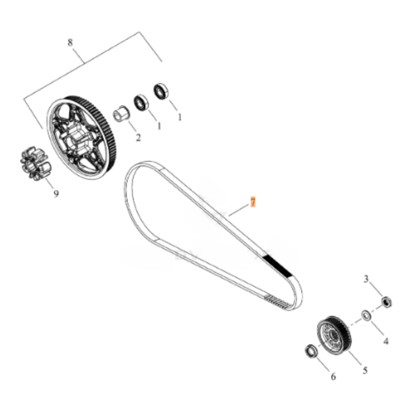 Harley-Davidson® Drive Belt - '21-'24 Sportster S