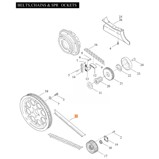 Harley-Davidson® Drive Belt - '04 Touring Models