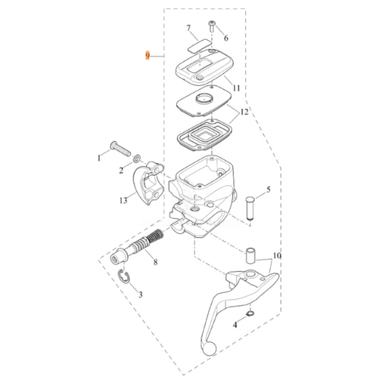 Harley-Davidson® Front Brake Master Cylinder - '16-'20 Softail Models