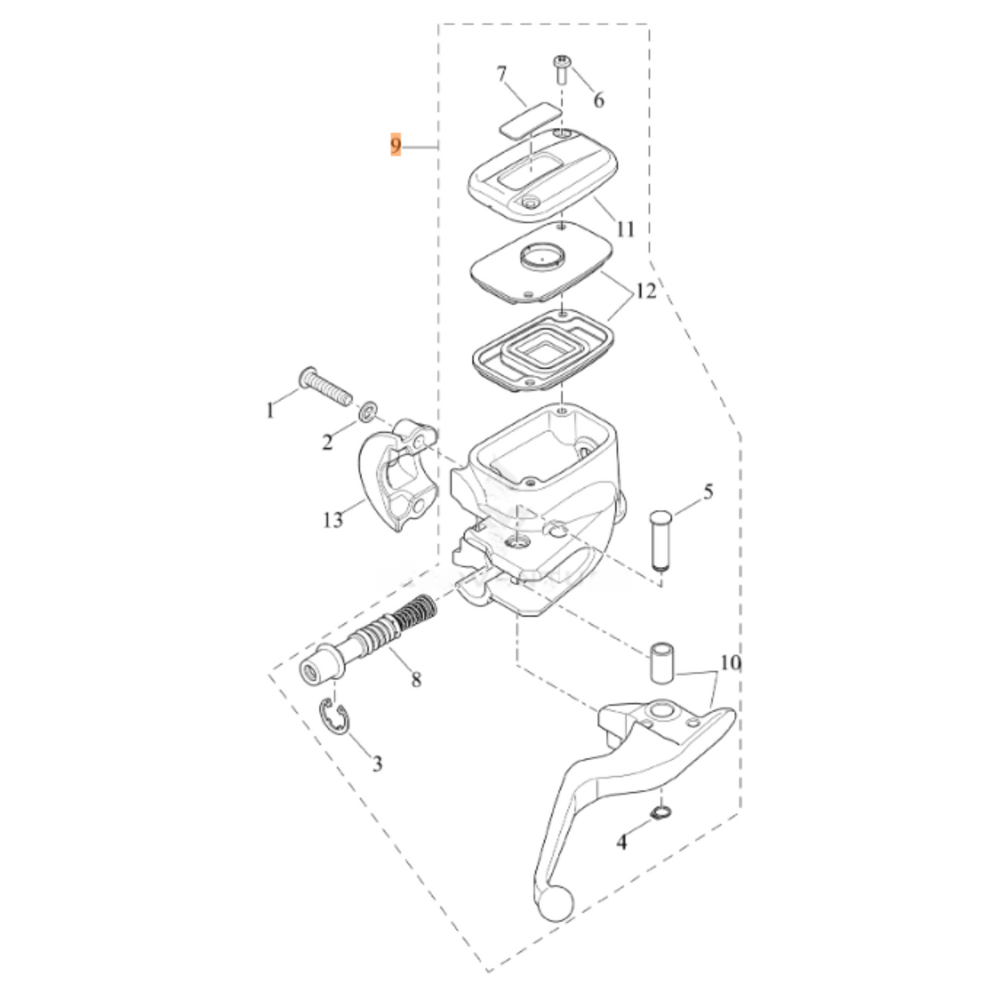 Harley-Davidson® Front Brake Master Cylinder - '18-'24 FXFBS & FXLRS