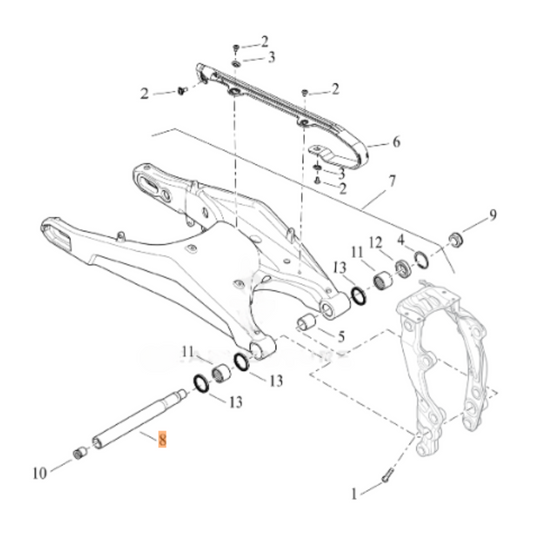 Harley-Davidson® Swingarm Shaft - Pan America, Sportster S & Nightster Models