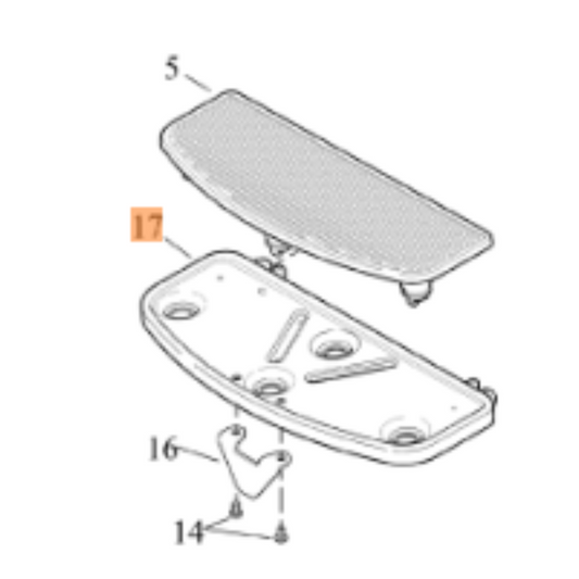 Harley-Davidson® Footboard Pan - '15-'19 FLHTKL