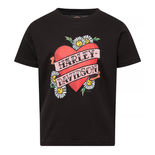 Gasoline Alley Harley-Davidson® Girls' Short Sleeve Graphic T-Shirt - Lovely