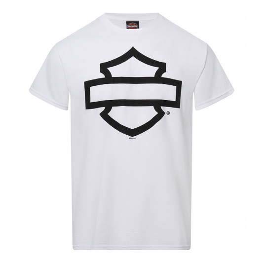 Gasoline Alley Harley-Davidson® Dealer Tee - B&S Outline - Black & White