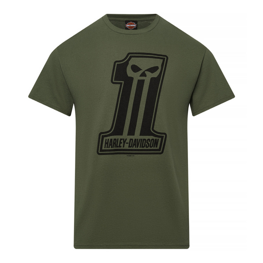 Gasoline Alley Harley-Davidson® Dealer Tee - Dark Trait - Military Green