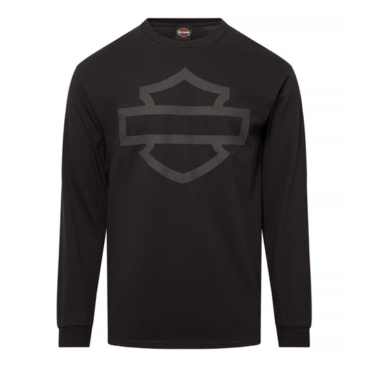 Gasoline Alley Harley-Davidson® Long Sleeve Dealer Tee - B&S Outline - Black
