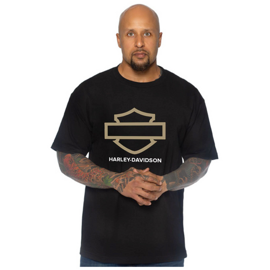 Gasoline Alley Harley-Davidson® Dealer Tee - Gold B&S Outline