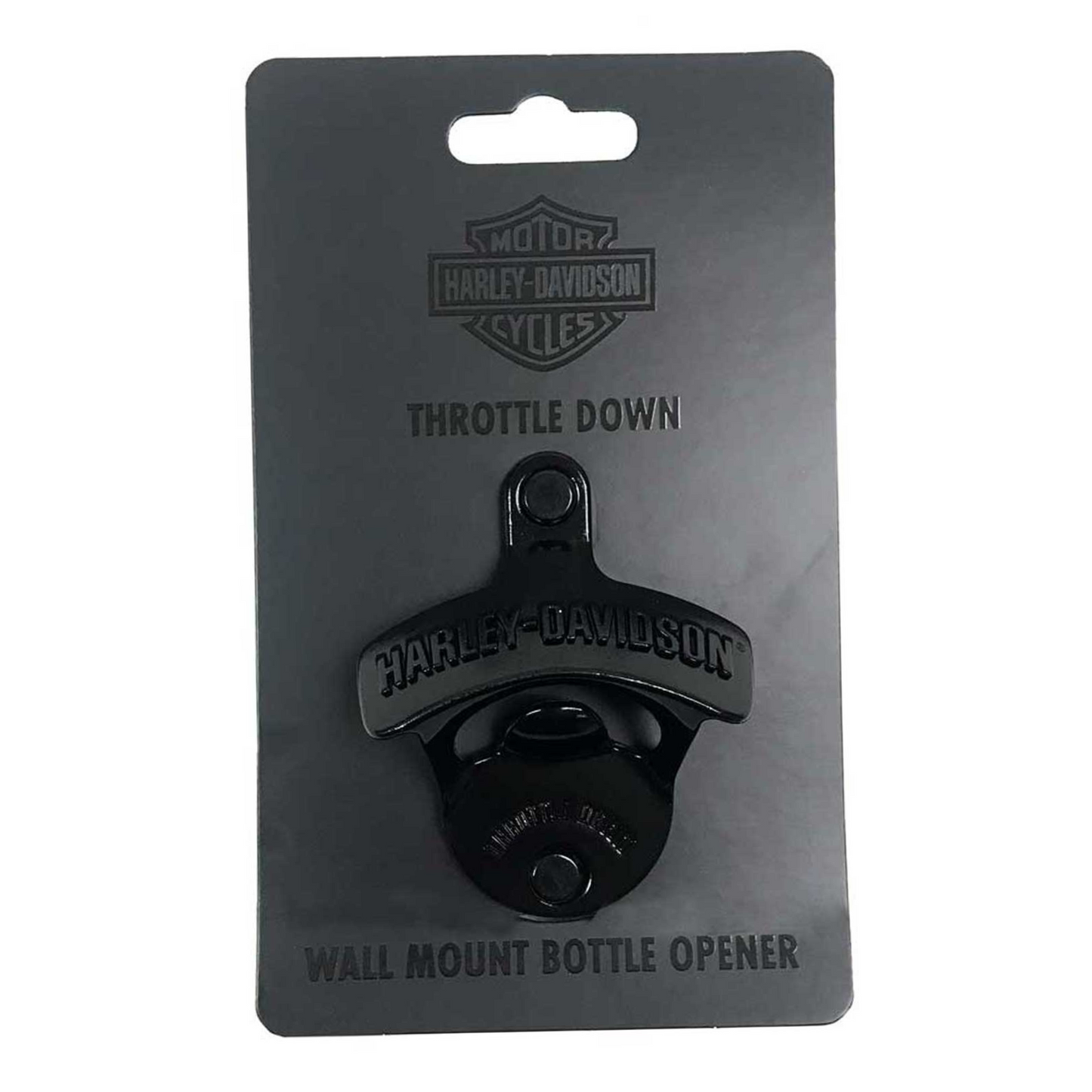Harley-Davidson® Custom Throttle Down Wall Mount Bottle Opener - Zinc Alloy