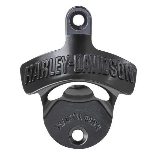 Harley-Davidson® Custom Throttle Down Wall Mount Bottle Opener - Zinc Alloy