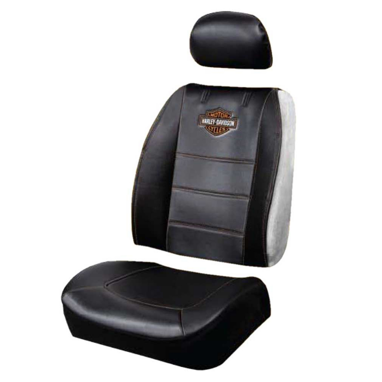 Harley-Davidson® Premium B&S Sideless 3-Piece Seat Cover - Black – Single