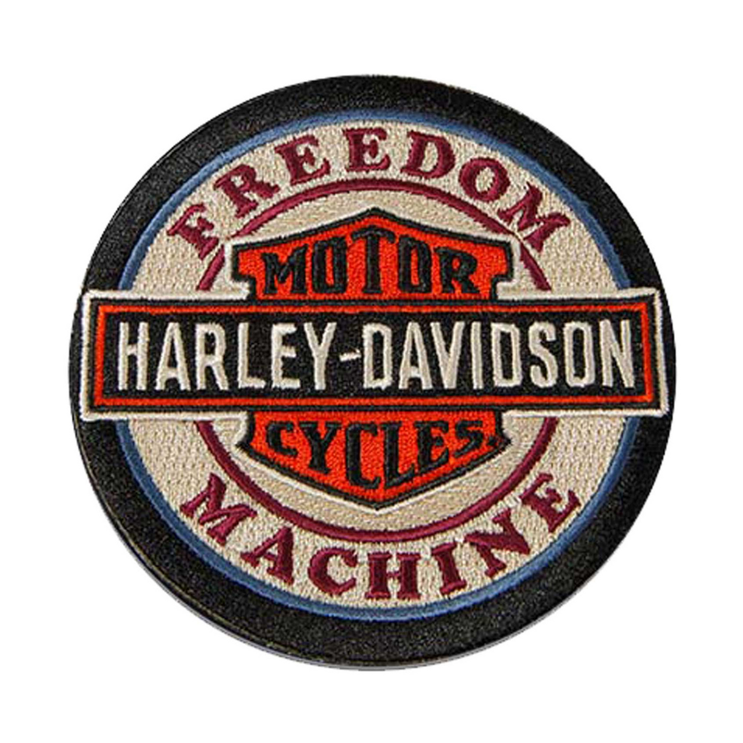 Harley-Davidson® 4 in. Woven Freedom Machine B&S Logo Emblem Sew-On Patch