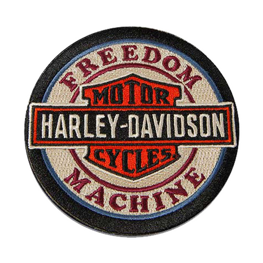 Harley-Davidson® 4 in. Woven Freedom Machine B&S Logo Emblem Sew-On Patch