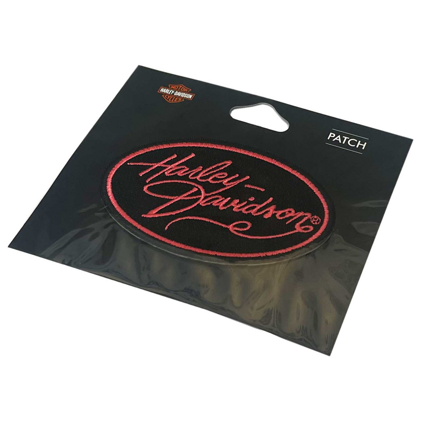 Harley-Davidson® 3.5 in. Embroidered Harley Gal Oval Emblem Sew-On Patch - Black