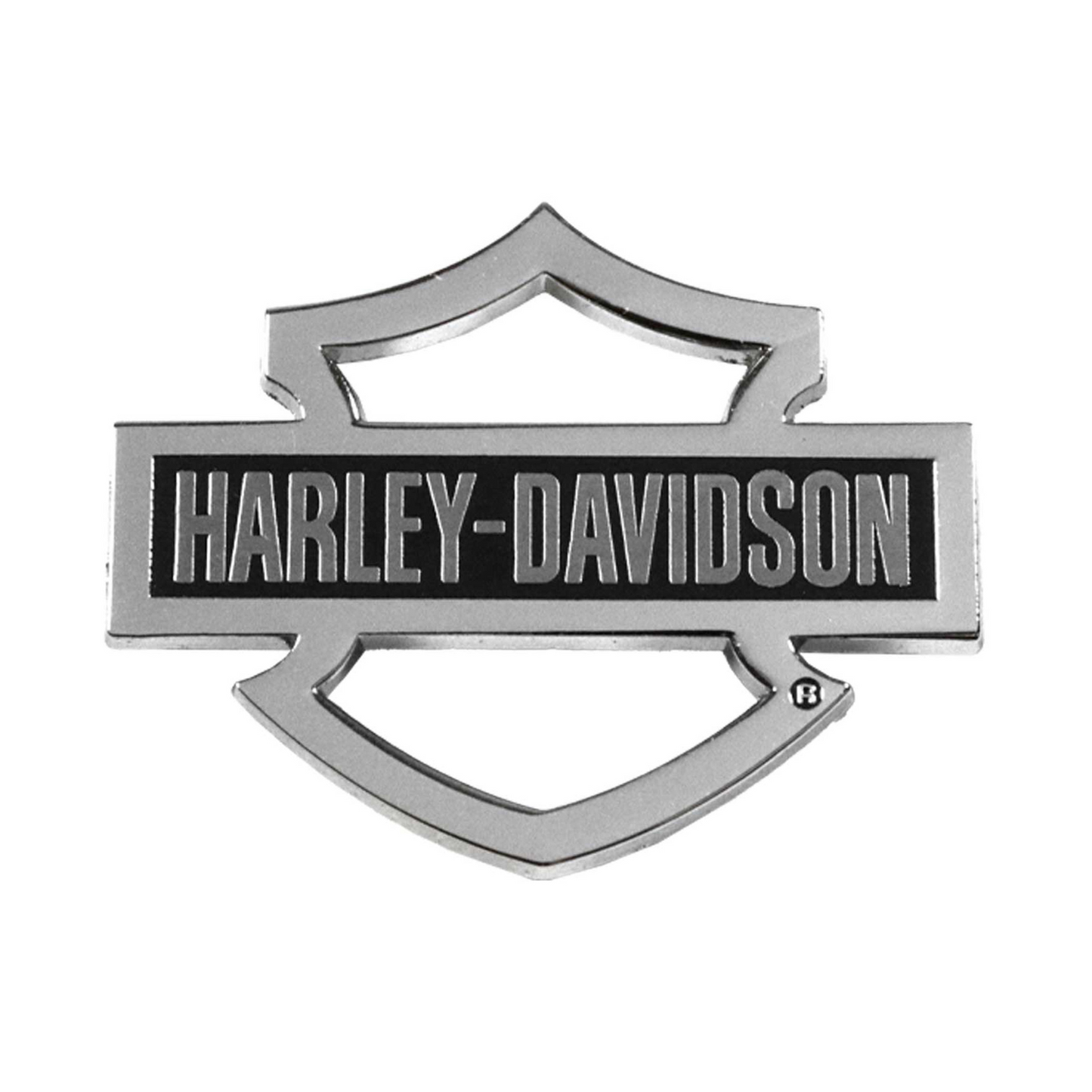 Harley-Davidson® 1.5 inch. Hollow Harley Bar & Shield Metal Pin - Silver Finish