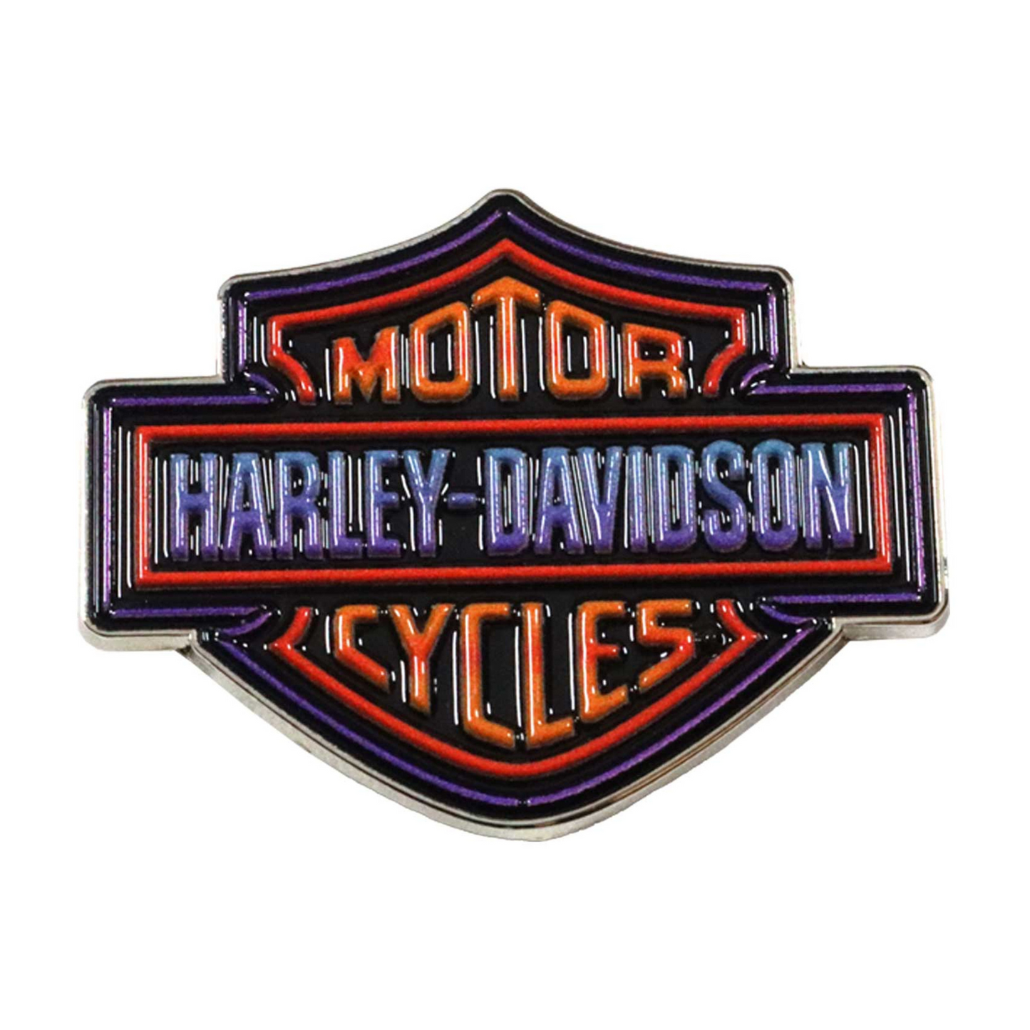 Harley-Davidson® 1.5 inch. Electric Bar & Shield Logo Metal Pin - Silver Finish