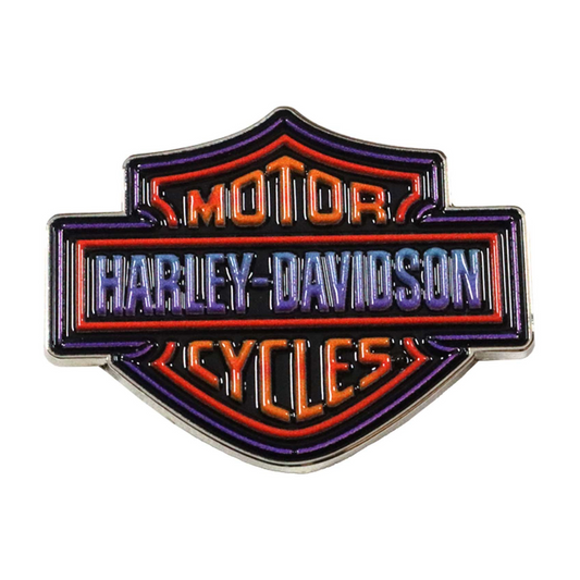 Harley-Davidson® 1.5 inch. Electric Bar & Shield Logo Metal Pin - Silver Finish