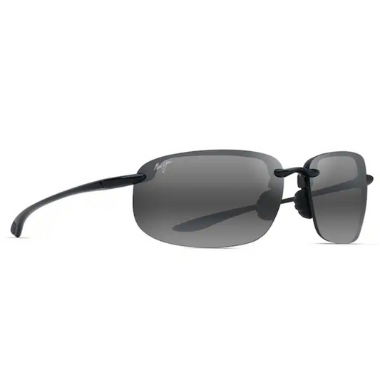 Maui Jim - Ho'okipa XL Polarised Rimless Sunglasses - Gloss Black