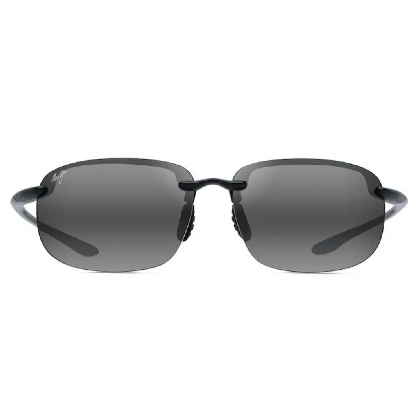 Maui Jim - Ho'okipa XL Polarised Rimless Sunglasses - Gloss Black