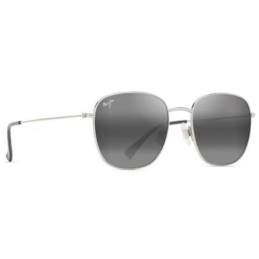 Maui Jim - Olali Polarised Sunglasses - Shiny Silver with Black
