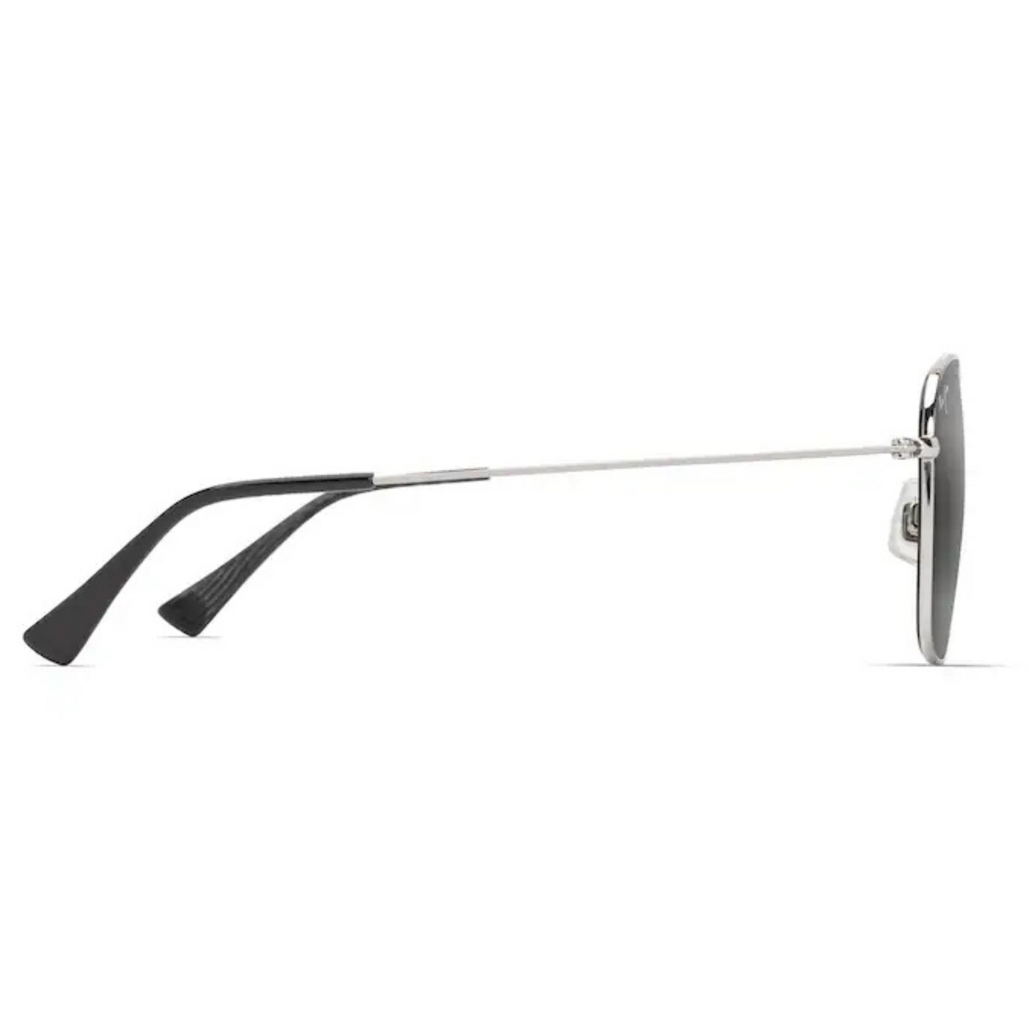 Maui Jim - Olali Polarised Sunglasses - Shiny Silver with Black