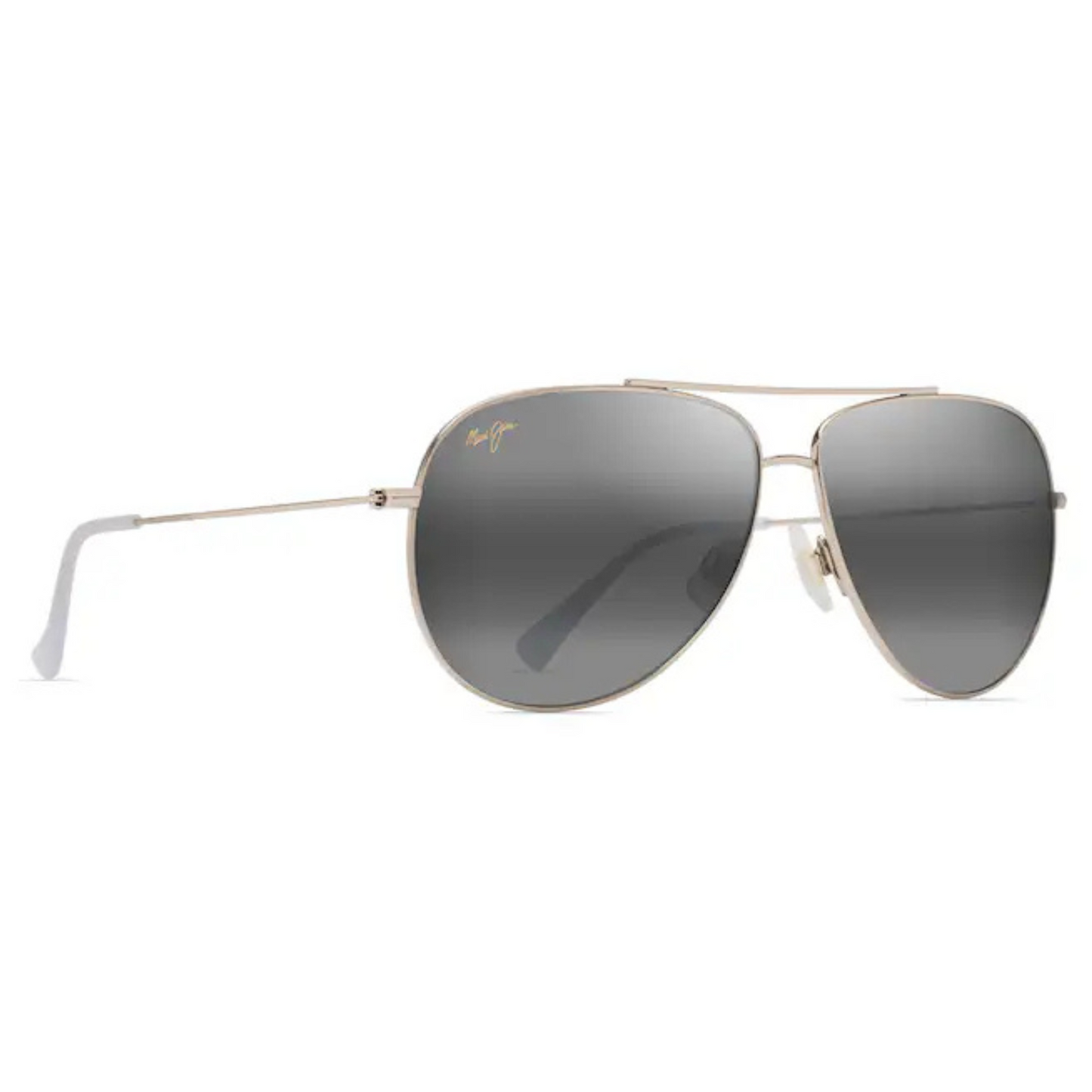 Maui Jim - Hau'oli XL Polarised Sunglasses - Shiny Light Gold with Crystal