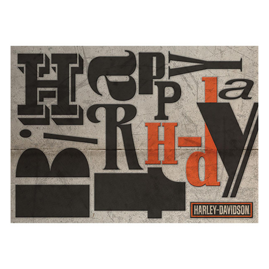 Harley-Davidson® Tumble Birthday Greeting Card