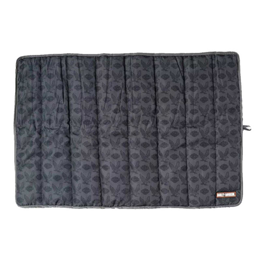 Harley-Davidson® Repeat Bar & Shield Eagle Pet Travel Bed - MD/LG