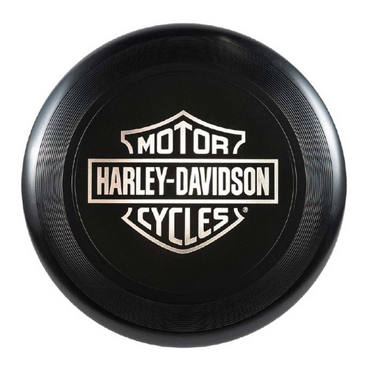 Harley-Davidson® Deluxe Bar & Shield Logo High Flying Disc - 10.8 x 1.3 in - Black