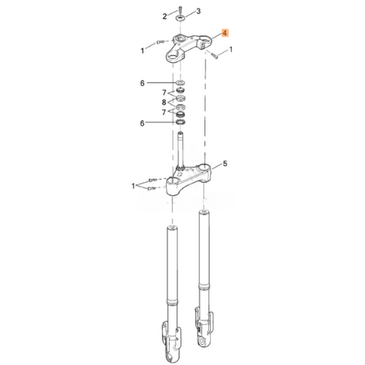 Harley-Davidson® Original Equipment Top Triple Tree Bracket - VRSCF '11-'17 - Polished
