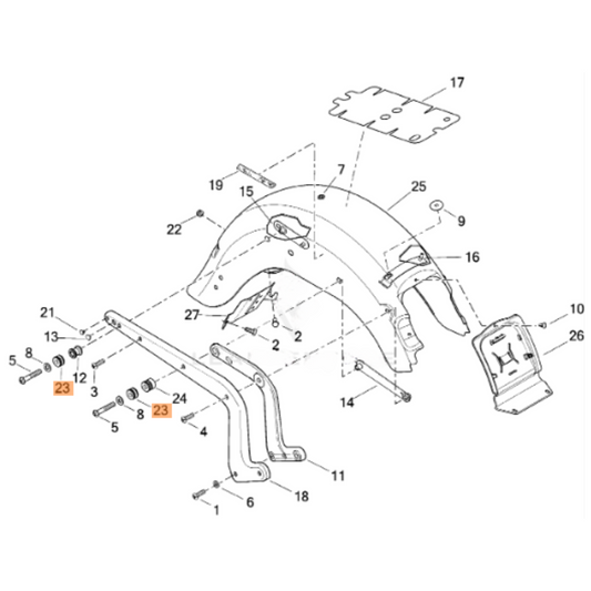 Harley-Davidson® Detachable Saddlebag Docking Hardware - CVO Softail Deluxe '14-'15