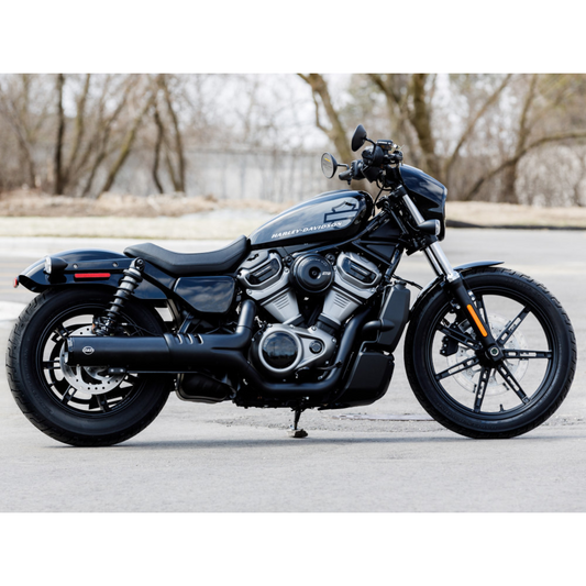 4.5in. Grand National Slip-On Muffler - Black with Black End Cap. Fits Nightster 975 2022up