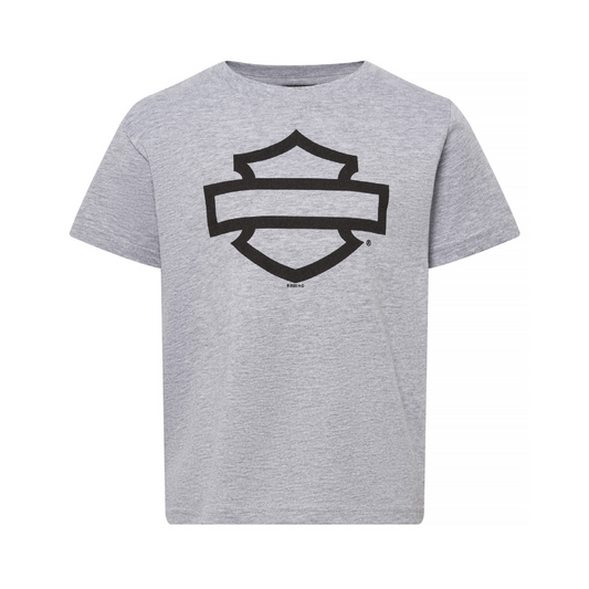 Harley-Davidson® Kids' Outline Bar & Shield Dealer Tee - Grey