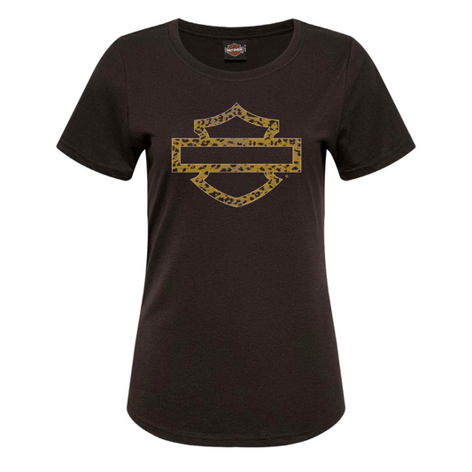 Gasoline Alley Harley-Davidson® Women's Dealer Tee - Leopard