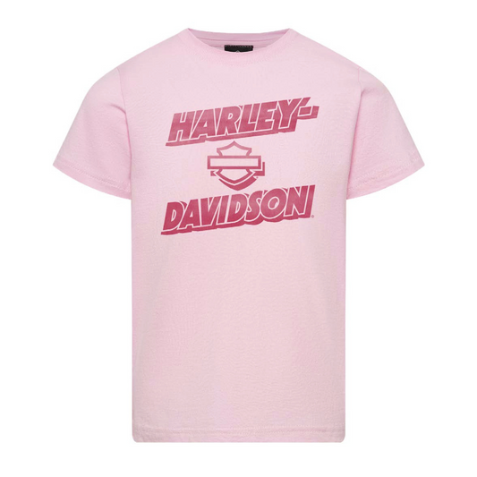 Gasoline Alley Harley-Davidson® Girls' Dealer Tee - Blush